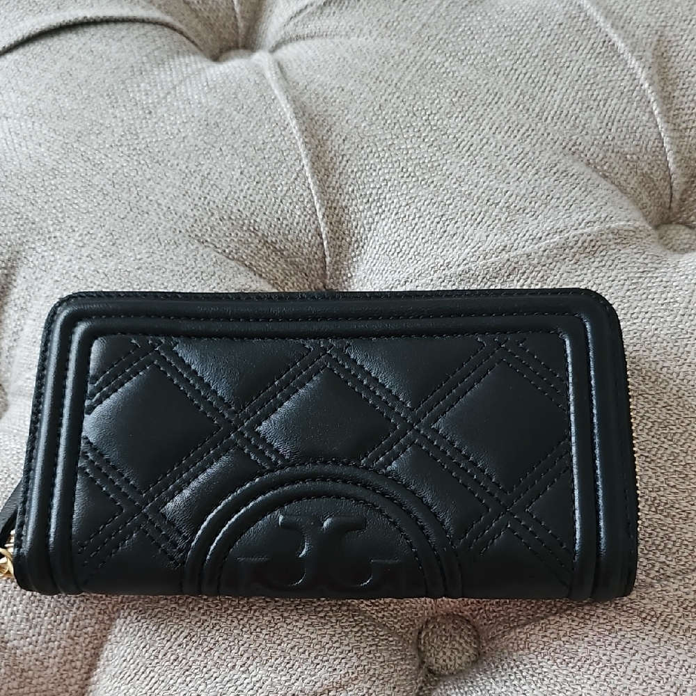 Black Quilted Leather Wallet